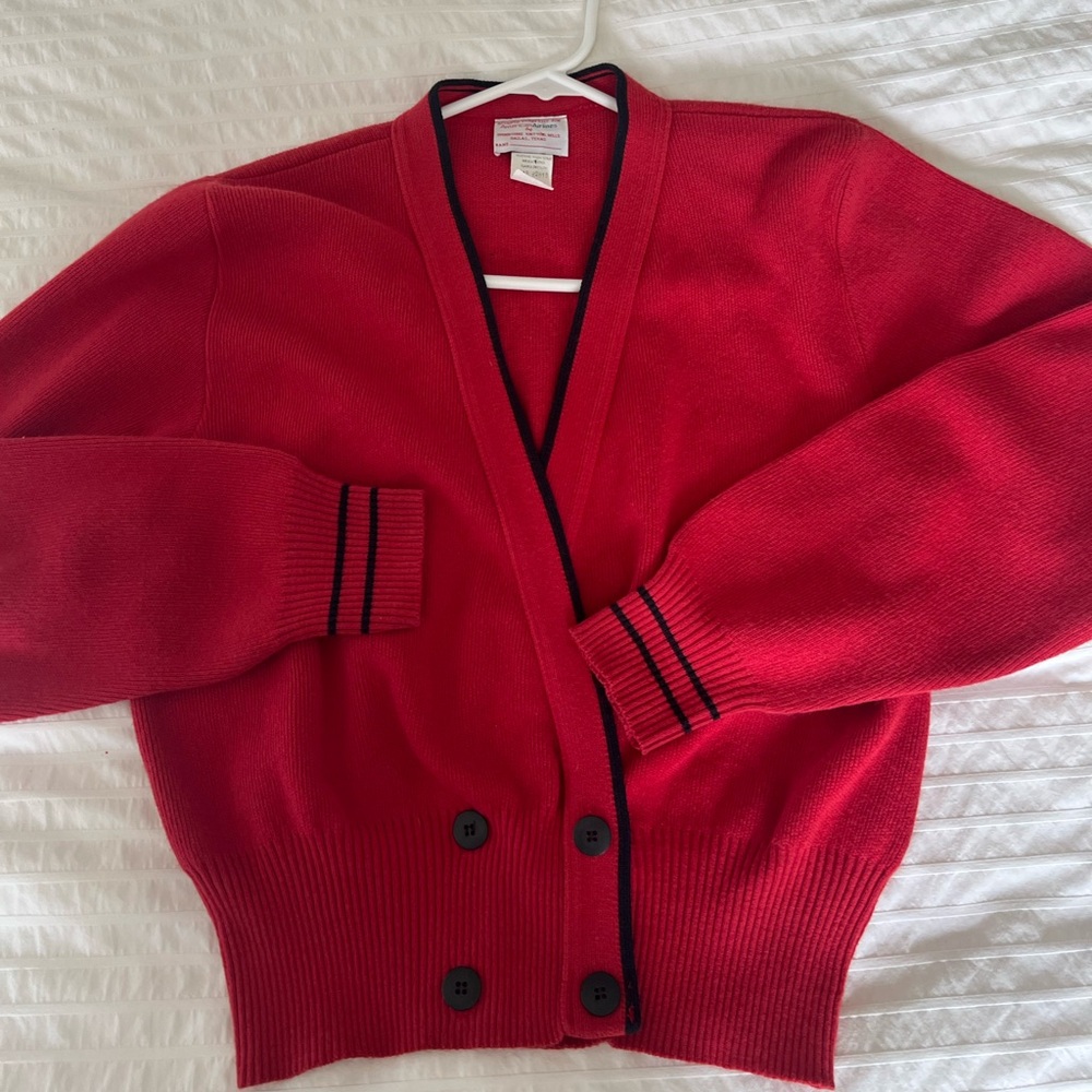 Vintage American Airlines uniform Red Sweater Pau Hana Hawaiiana Hawaii upcycled - Picture 6 of 8